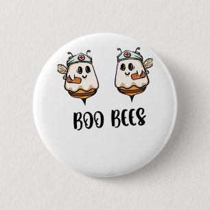Halloween Boo Bees Nurse Classic T - Shirt Button