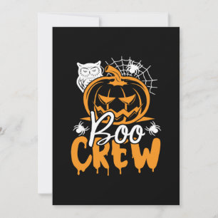 Halloween Boo Crew Geburtstag Einladung