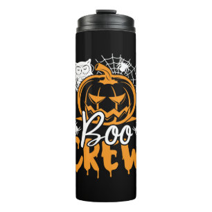 Halloween Boo Crew Geburtstag Thermosbecher