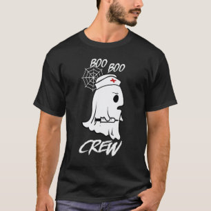 Halloween Boo Crew Krankenschwester Geist Hallowe T-Shirt