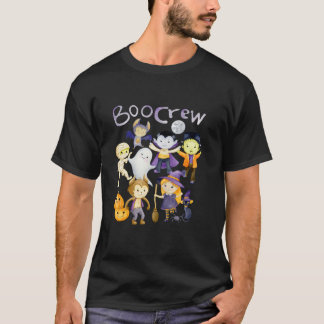 Halloween Boo Crew Monsters Vampire Bat Witz Ghos T-Shirt