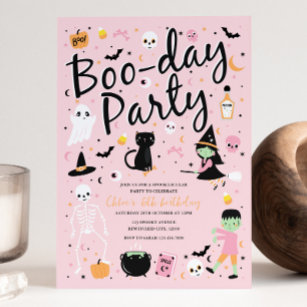 Halloween-BOO-DAY-Party Einladung