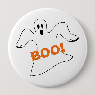 Halloween Boo Ghost Button