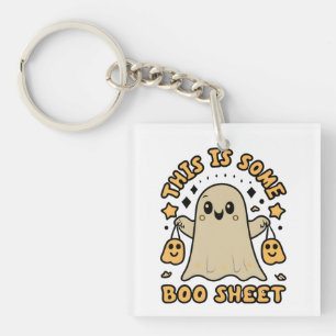 Halloween Boo Ghost-Kostüm Das ist ein Boo-Blatt Schlüsselanhänger