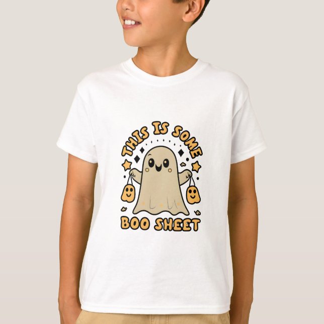 Halloween Boo Ghost-Kostüm Das ist ein Boo-Blatt T-Shirt (Vorderseite)