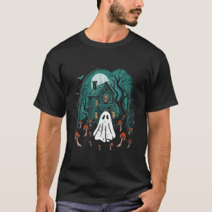 Halloween Boo Ghost Mushroom Spooky Season Hütte T-Shirt