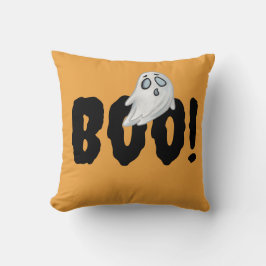 Halloween Boo Ghost Pillow, Orange Halloween Thema Kissen