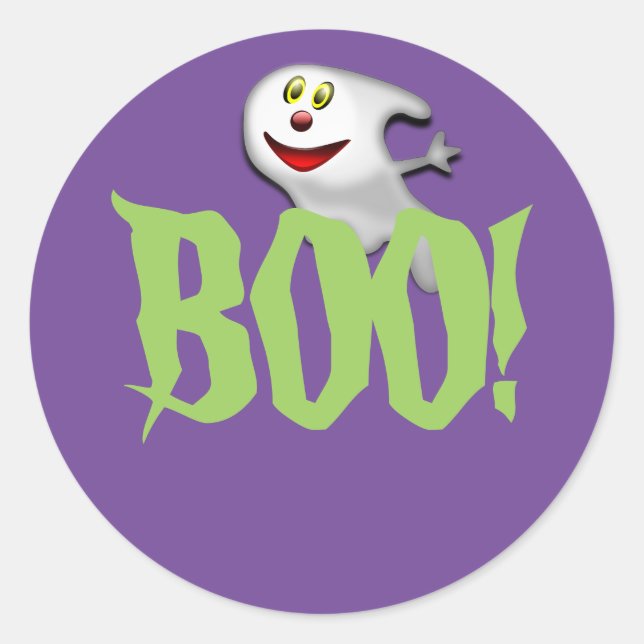 Halloween Boo Ghost Stickers (Vorderseite)