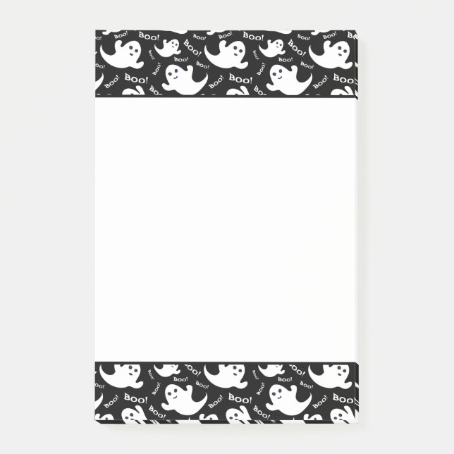 Halloween Boo Ghosts Post Notes Post-it Klebezettel (Vorderseite)