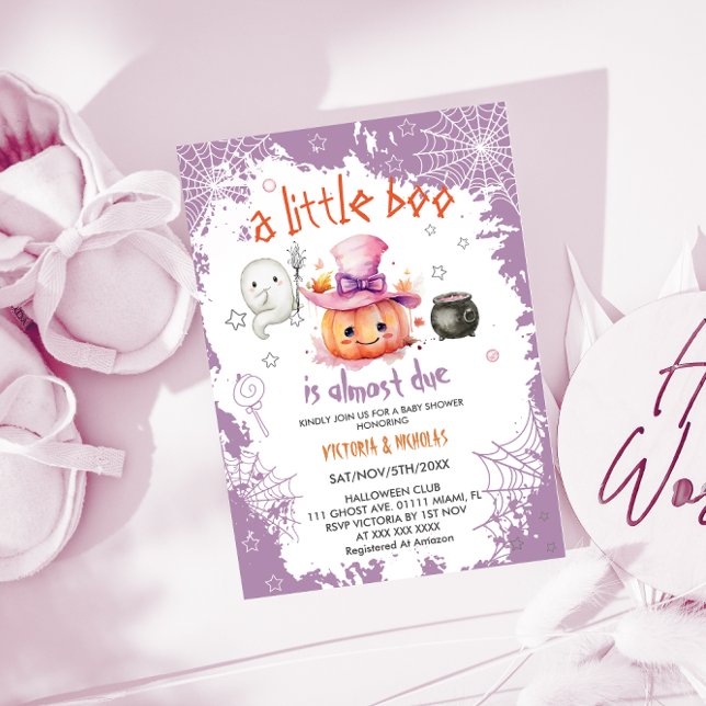 Halloween Boo Girl Babydusche Einladung (Von Creator hochgeladen)