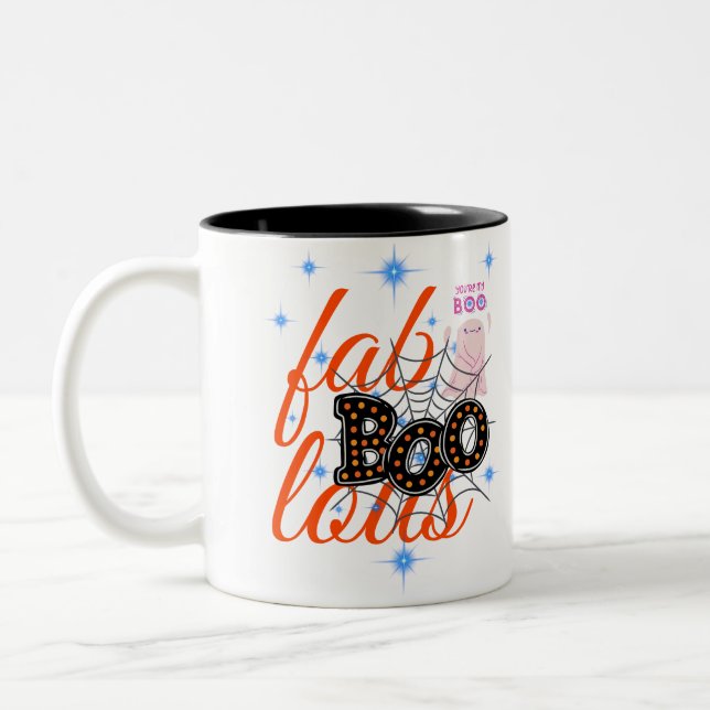 Halloween Boo Hocus Pocus Sanderson Sisters Fall Zweifarbige Tasse (Links)