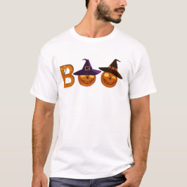 Halloween Boo Illustration   T-Shirt