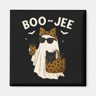 Halloween Boo Jee Süßer Leopard Geist Kaffe Boujee Magnet
