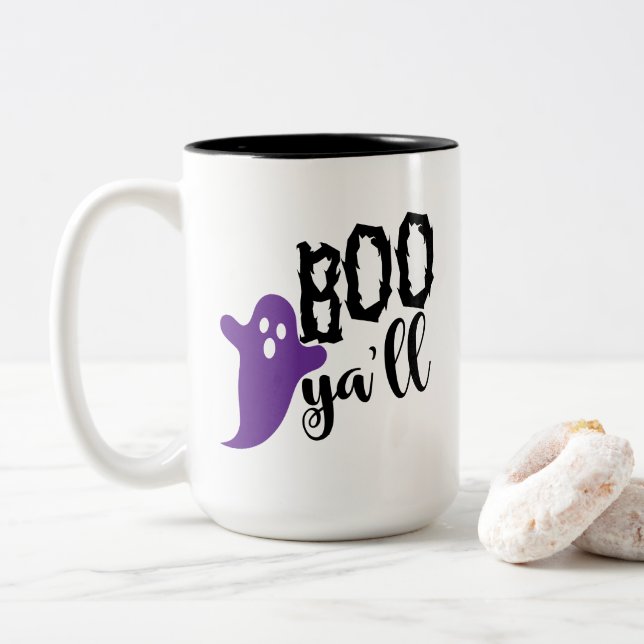 Halloween Boo Kaffeetasse (Mit Donut)