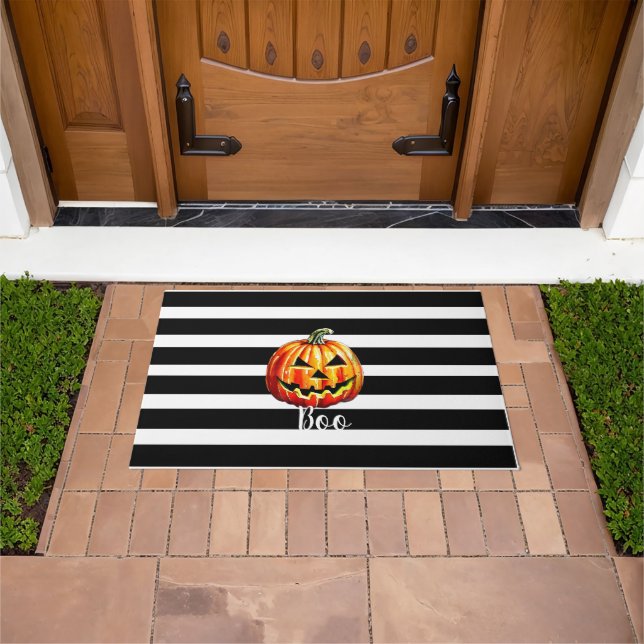 Halloween "Boo" Kürbis Fußmatte (Außenbereich)