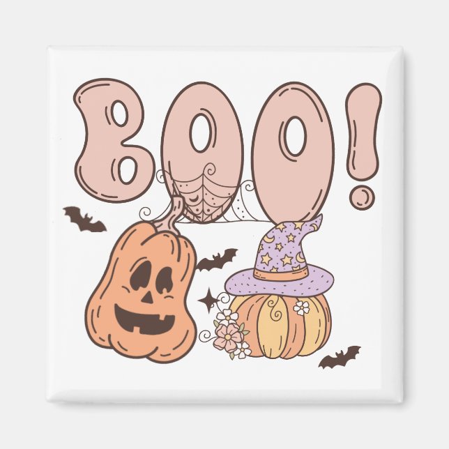 Halloween Boo Magnet (Vorne)