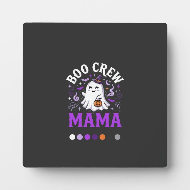 Halloween Boo Mama Magie Fotoplatte (Vorderseite)