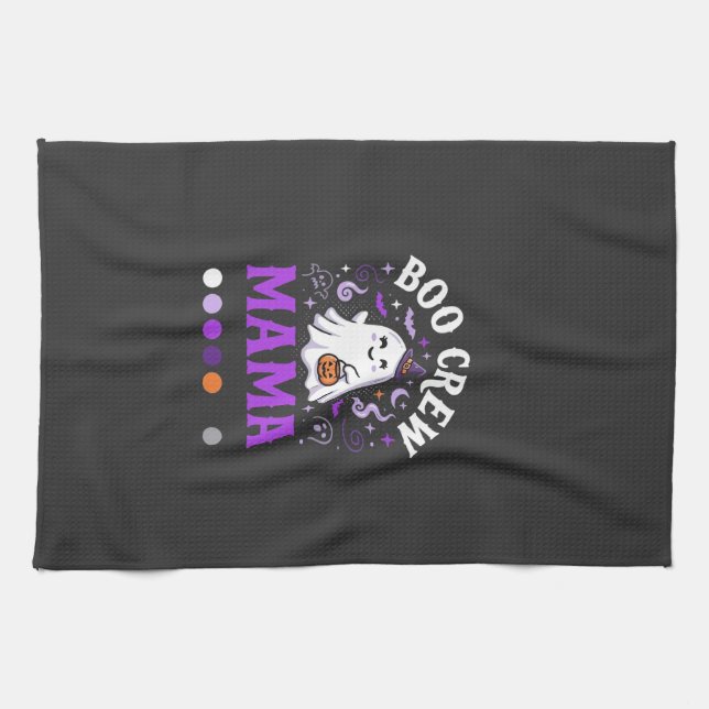 Halloween Boo Mama Magie Geschirrtuch (Horizontal)