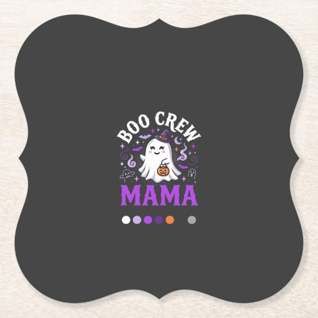 Halloween Boo Mama Magie Untersetzer (Vorderseite)