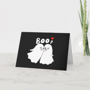 Halloween Boo Niedlich Ghost Funny Valentinstag Karte