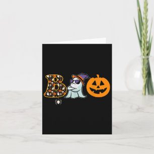 Halloween Boo Outfit für Frauen Funny Ghost Pumpki Karte
