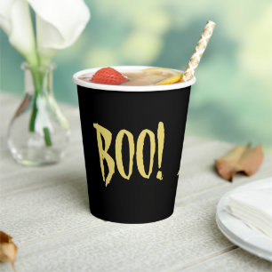 Halloween BOO Paper Cups von Poet Adiela Akoo Pappbecher
