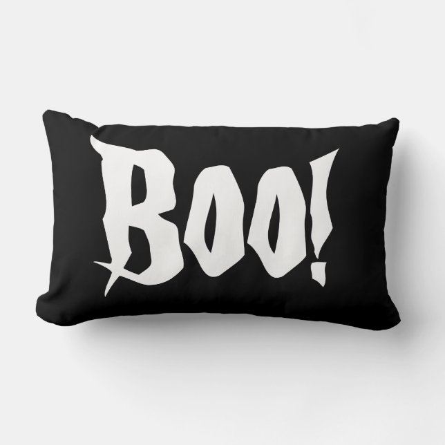 Halloween Boo Pillow Lendenkissen (Vorderseite)