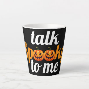 Halloween Boo Pumpkin-Vortrag sprach mit mir Milchtasse