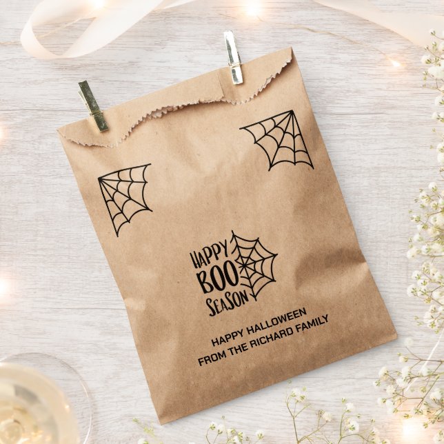 Halloween Boo Saison | Modernes, stilvolles Candy Geschenktütchen (Ausgeschnitten)