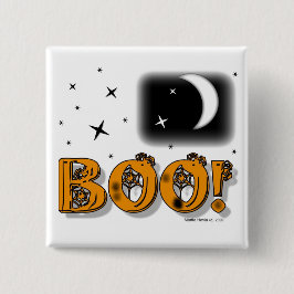 Halloween Boo! Schaltfläche/Button Button