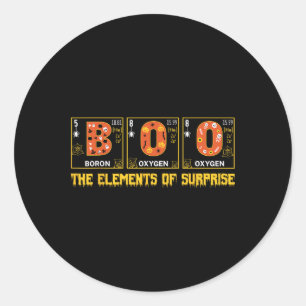 Halloween Boo School Chemistry Nerd Physik Pumpki Runder Aufkleber