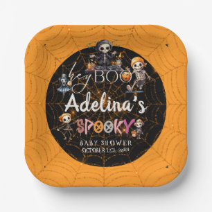 Halloween Boo Spooky Skeletons Kostümdusche Pappteller