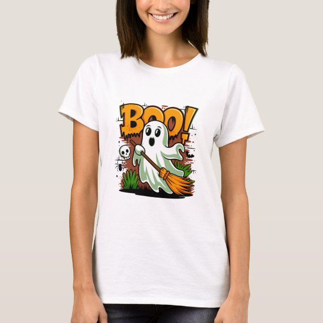 Halloween Boo T-Shirt (Vorderseite)