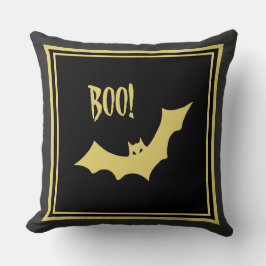Halloween BOO Throw Kissen von Poet Adiela Akoo