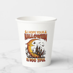 Halloween Boo Tiful Spukhaus Halbmond Ba Pappbecher