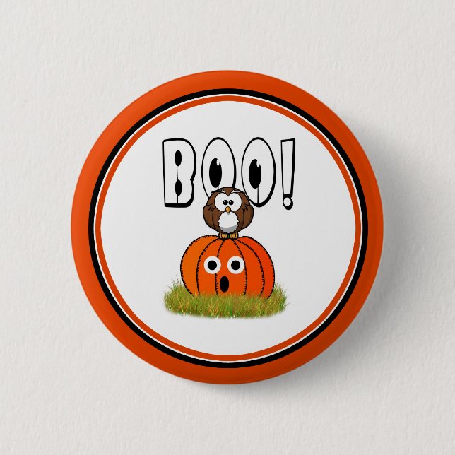 Halloween BOO to You, Too! Button (Vorderseite)