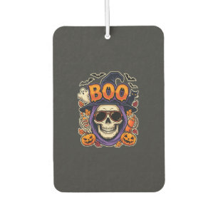 Halloween Boo-Totenkopf-Sonnenbrille Vektor Autolufterfrischer