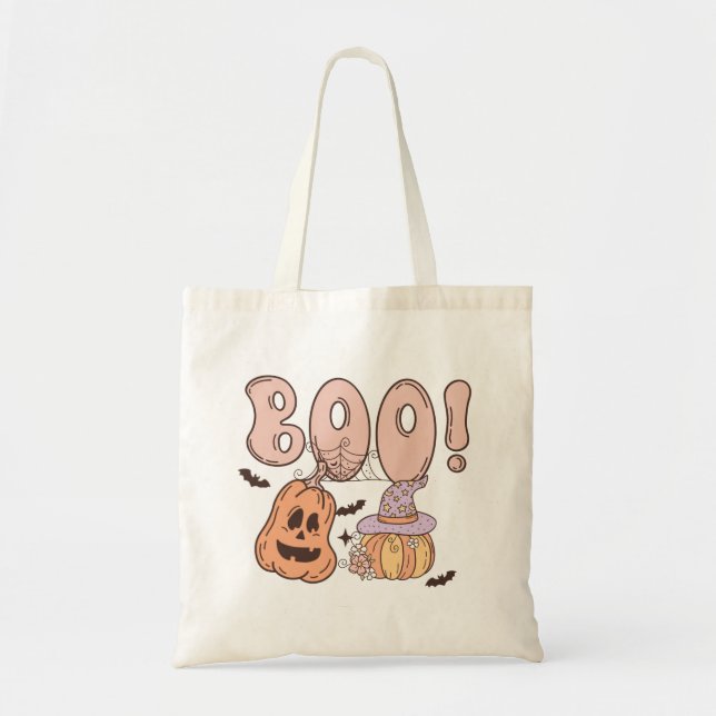Halloween Boo Tragetasche (Vorne)
