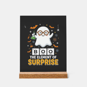 Halloween Boo Überraschungselement Geist Design_1 Acrylschild