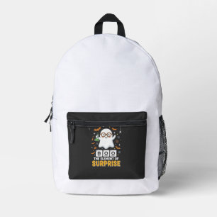 Halloween Boo Überraschungselement Geist Design_1 Bedruckter Rucksack