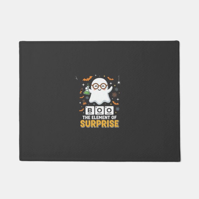 Halloween Boo Überraschungselement Geist Design_1 Fußmatte (Vorderseite)