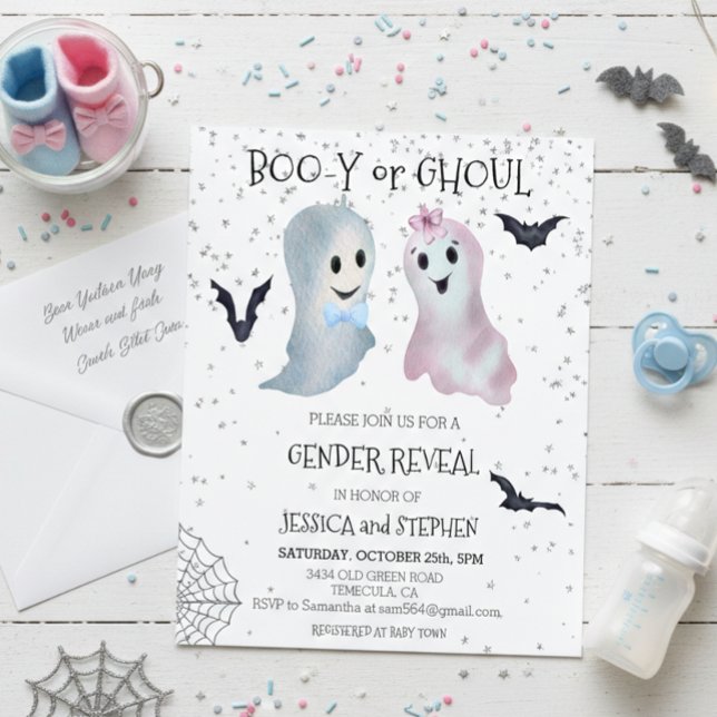 Halloween Boo-y und Ghoul Gender Reveal Ghosts (Von Creator hochgeladen)