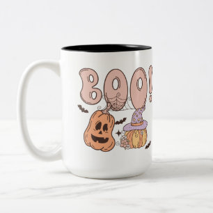 Halloween Boo Zweifarbige Tasse