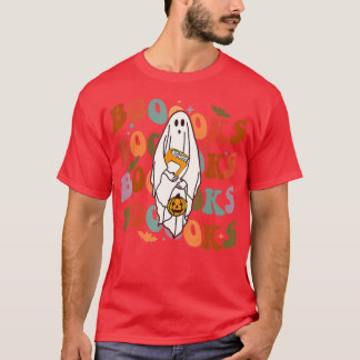 Halloween Booooks Niedlich Ghost Boo Reading Books T-Shirt