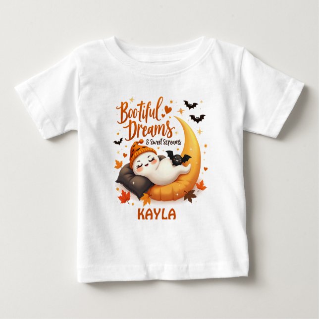 Halloween Bootiful Dreams Niedlich Ghost Sweet Scr Baby T-shirt (Vorderseite)