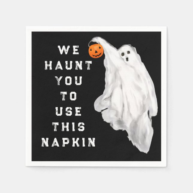 Halloween Booze and Cocktails Theme Serviette (Vorderseite)