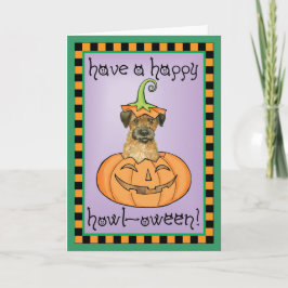 Halloween Border Terrier Karte