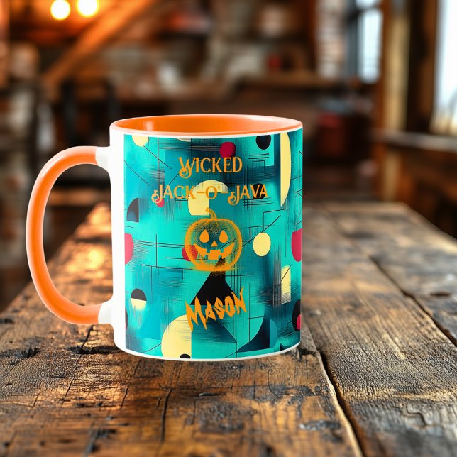 Halloween - Bösartiger Jack-o'-Java-Kürbis Tasse (Von Creator hochgeladen)