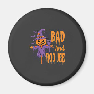 Halloween Böse und Boo Jee Vogelscheuche Grafik Magnet