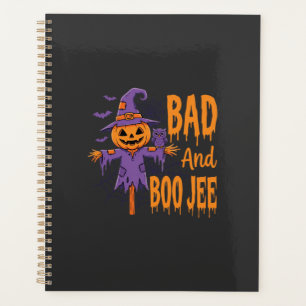 Halloween Böse und Boo Jee Vogelscheuche Grafik Planer